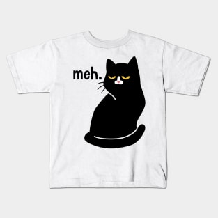 meh. cat Kids T-Shirt